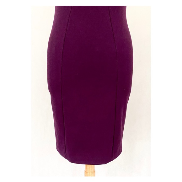 Calvin Klein Sleeveless Eggplant Gold Rivet Dress - Picture 3 of 11